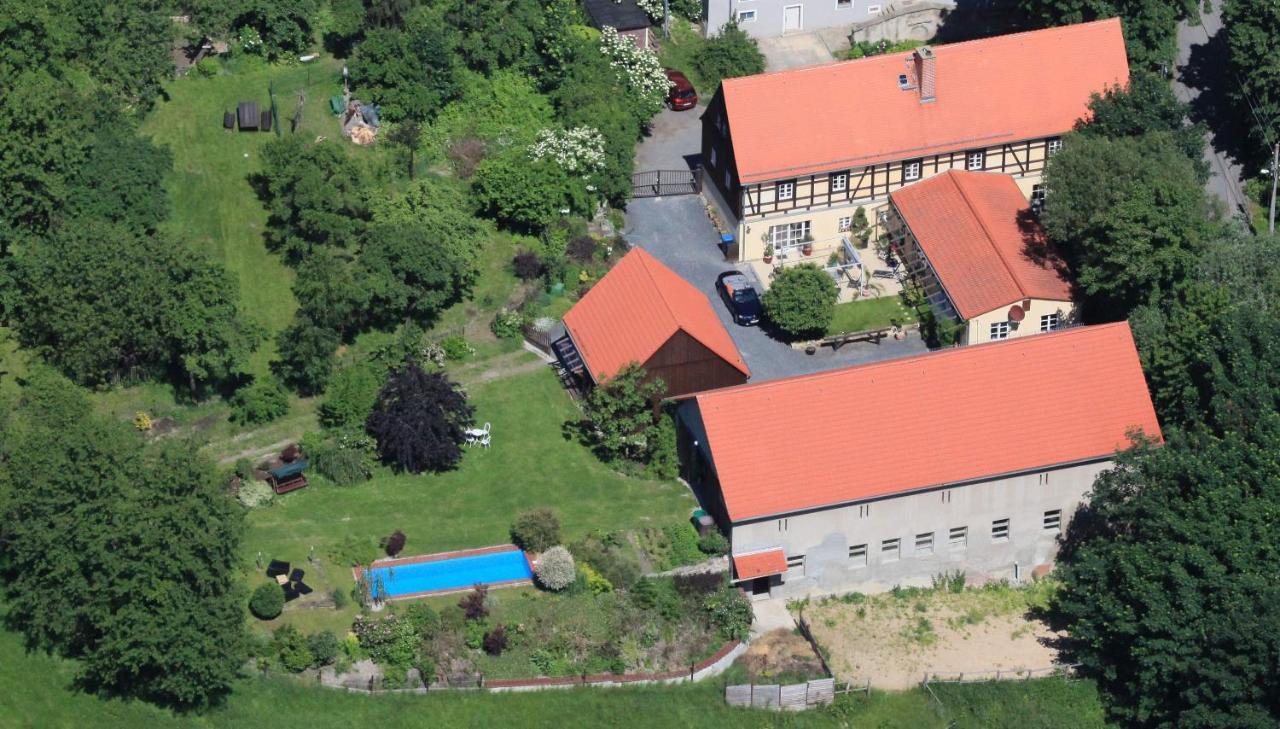 Вілла Fachwerkhaus Maxen Muglitztal Екстер'єр фото